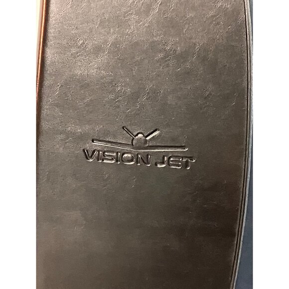 Cirrus Vision Jet Leather Portfolio Binder Zip Close Card Holder Leeds Black - Picture 2 of 9